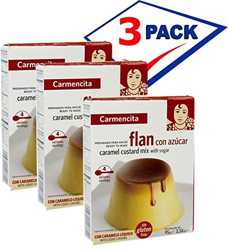 0799430901888 - FLAN BY CARMENCITA. IMPORTED FROM SPAIN. 3.34 OZ EACH. PACK OF 3