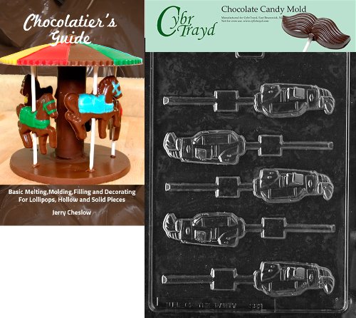 0799441196662 - CYBRTRAYD BK-S083 GOLF LOLLY SPORTS CHOCOLATE CANDY MOLD WITH CHOCOLATIER'S GUIDE INSTRUCTIONS BOOK MANUAL
