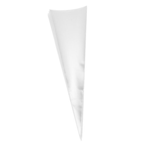 0799471738757 - 50 X CONE SHAPED CRYSTAL CLEAR CANDY CHRISTMAS PARTY GIFTS CELLOPHANE CELLO BAGS