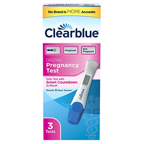 0799472741701 - CLEARBLUE DIGITAL PREGNANCY TEST WITH SMART COUNTDOWN, 3 PREGNANCY TESTS