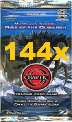 0799475891007 - CHAOTIC M'ARRILLIAN INVASION RISE OF THE OLIGARACH TRADING CARD GAME BOOSTER - 144 PACK LOT (9 CARDS/PACK)