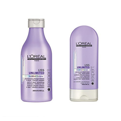 0799612101242 - LOREAL PROFESSIONAL SERIE EXPERT LISS UNLIMITED SHAMPOO 250ML AND CONDITIONER 150ML