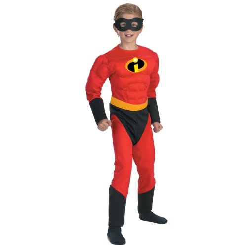 0799632152446 - DISGUISE DISNEY THE INCREDIBLES DASH CLASSIC MUSCLE BOYS COSTUME, ONE COLOR, SMALL/4-6
