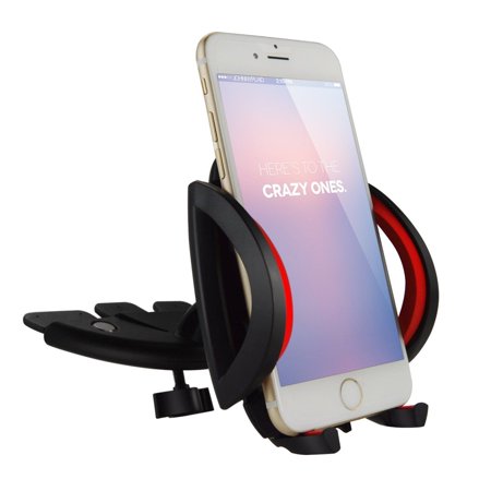 0799637074729 - IPOW UNIVERSAL 360°SWIVEL CD SLOT CAR MOUNT HOLDER CRADLE WITH A QUICK RELEASE BUTTON FOR IPHONE 6 6 PLUS 6S 6S PLUS 5 5S,IPOD TOUCH,SAMSUNG GALAXY S3 S4,LG G3,NEXUS 4/5,HTC,MOTOROLA,SONY&GPS DEVICES