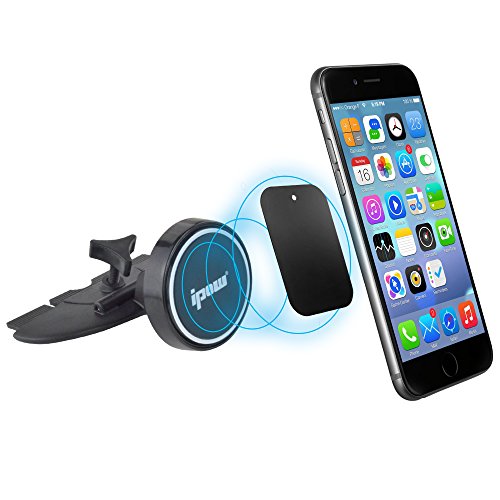 0799637077256 - CAR MOUNT, IPOW UNIVERSAL CD SLOT MAGNETIC PHONE CAR MOUNT HOLDER CRADLE FOR ANY CELLPHONE WITH ANY PHONE CASE - FITS IPHONE 6 PLUS SAMSUNG GALAXY NOTE NEXUS LG NOKIA MOTO ONEPLUS HTC ALL SMARTPHONE
