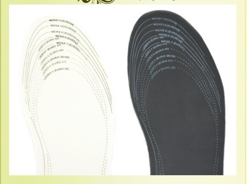 0799637601413 - KITTYMOUSE 2 PAIRS CUT-TO-FIT ADJUSTING FABRIC INSOLES ONE SIZE FITS ALL FOR WOMEN AND MEN (BLACK)