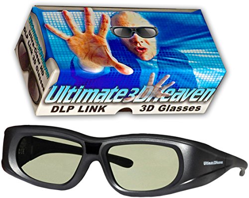 0799665045401 - ULTRA-CLEAR HD 144 HZ DLP LINK 3D ACTIVE RECHARGEABLE SHUTTER GLASSES FOR ALL 3D DLP PROJECTORS - BENQ, OPTOMA, DELL, MITSUBISHI, SAMSUNG, ACER, VIVITEK, NEC, SHARP, VIEWSONIC & ENDLESS OTHERS!