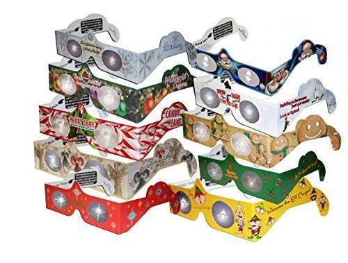 0799665045500 - 20 3D CHRISTMAS GLASSES - HOLIDAY SPECS - 3D CHRISTMAS GLASSES TURN CHRISTMAS TREE & HOLIDAY LIGHTS INTO MAGICAL IMAGES