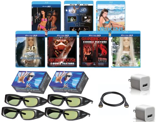 0799665045760 - SAMSUNG COMPATIBLE 3D GLASSES DELUXE MOVIE PACK FOR 2011 2012 & 2013 SAMSUNG 3D RF/BLUETOOTH TELEVISIONS OUR BEST 3D VALUE EVER!