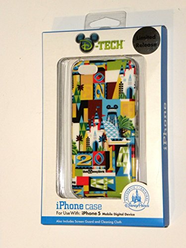 0799705366145 - DISNEY D-TECH WORLD WDW PARKS AUTHENTIC 2014 LOGO IPHONE 5 PHONE HARD CASE & SCREEN GUARD CLEANING CLOTH
