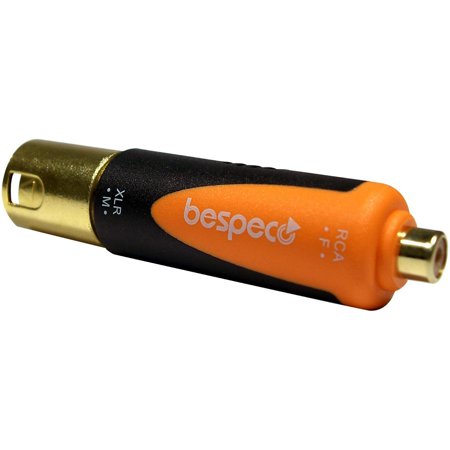 0799804312449 - BESPECO SILOS SERIES ADAPTER WITH XLR MALE PLUG TO RCA FEMALE SOCKET