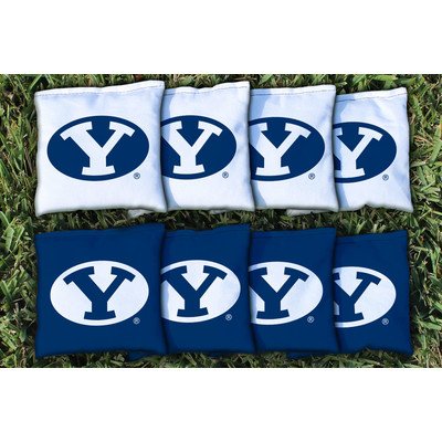0799872197979 - NCAA REPLACEMENT CORN FILLED CORNHOLE BAG SET NCAA TEAM: BRIGHAM YOUNG COUGARS UNIVERSITY