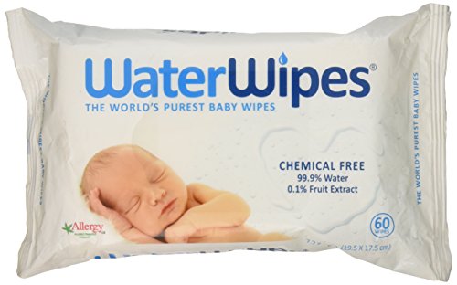 0799891774243 - WATERWIPES BABY WIPES, 60 COUNT (PACK OF 2) BY DERMAH2O