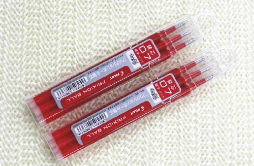 0799916044955 - PILOT FRIXION GEL INK PEN REFILL 0.7MM-RED-PACK OF 3X2PACK VALUE SET BY PILOT