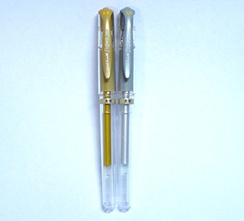 0799916406692 - UNI-BALL SIGNO BROAD UM-153 GEL INK PEN, GOLD & SILVER, 2 PENS PER PACK (JAPAN IMPORT) BY UNI-BALL