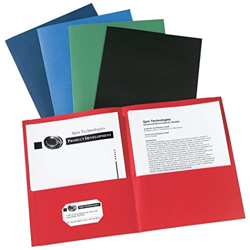 0799916476725 - AVERY TWO-POCKET FOLDERS, ASSORTED COLORS, BOX OF 25