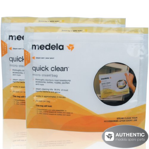 0799959747110 - MEDELA QUICK CLEAN MICRO-STEAM BAGS - 2 PACK(EACH PACK CONTAINS 5 BAGS)