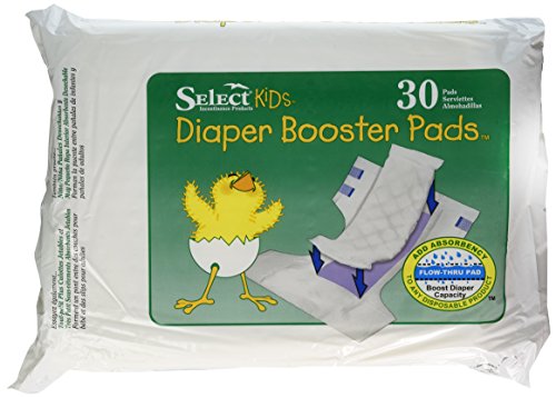 0799959838375 - SELECT KIDS BOOSTER PADS DIAPER DOUBLER, 90 COUNT, 3 PACKS OF 30