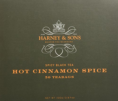 0799975120669 - HARNEY & SONS HOT CINNAMON SPICE SPICY BLACK TEA BOX OF 50 TEA BAGS (PACK OF 2)