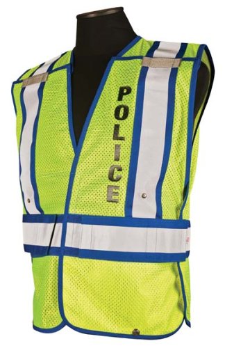0799975651057 - POLICE OFFICER SAFETY VESTS - SIZE: M-XL BLUE