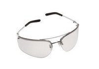 0799975727912 - 3M METALIKS SAFETY GLASSES WITH POLISHED METAL SILVER FRAME AND CLEAR INDOOR/OUTDOOR MIRROR POLYCARBONATE ANTI-FOG ANTI-SCRATCH HARD COAT LENS