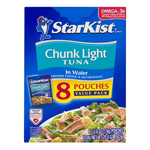 0080000515582 - (16 POUCHES) STARKIST CHUNK LIGHT TUNA IN WATER - 2.6 OUNCE
