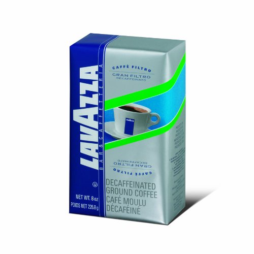 8000070010826 - LAVAZZA GRAN FILTRO DECAFFINATED - GROUND COFFEE, 8-OUNCE BAG