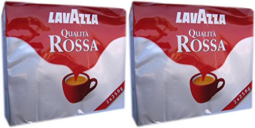8000070036246 - LAVAZZA: QUALITÀ ROSSA GROUND COFFEE 4 BRICKS - 1 KG (35.27 OZ) [ ITALIAN IMP