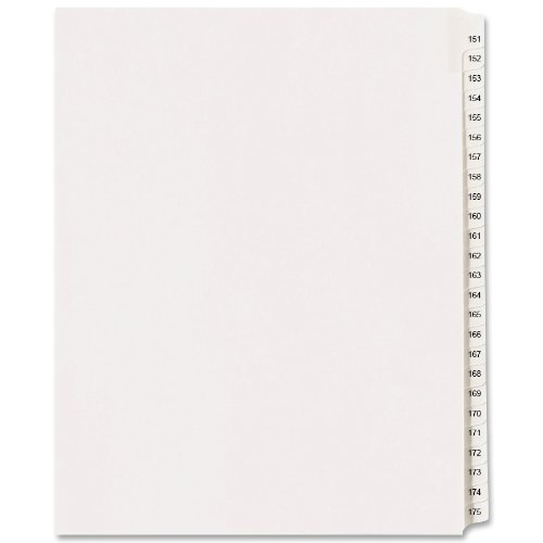 0800011129239 - AVERY COLLATED LEGAL EXHIBIT DIVIDERS, ALLSTATE STYLE, 151-175, SIDE TAB, 8.5 X 11 INCHES, 1 SET