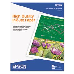 0800011203625 - EPSON HIGH QUALITY INKJET PAPER, MATTE, 8-1/2 X 11, 100 SHEETS/PACK