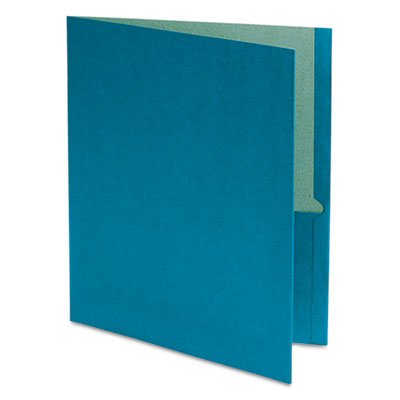 0800011334190 - OXFORD. EARTHWISE 100% RECYCLED PAPER TWIN-POCKET PORTFOLIO, BLUE