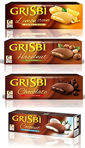 8000350005238 - VICENZI:  GRISBI  ASSORTED SET OF 4 CREAM BISCUITS 5.29 OUNCE (150GR) PACKAGES