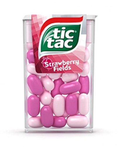 8000500132760 - TIC TAC STRAWBERRY FIELDS NET WEIGHT 13.7 GRAMS (PACK OF 12)