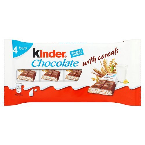8000500167656 - FERRERO KINDER CHOCOLATE WITH CEREALS, 4X23.5G MULTIPACK
