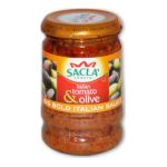 8001060000926 - BOCAL OLIVE/TOMATE 190G SACLA | PASTAGUSTO SAUCE ITALIENNE POT VERRE STANDARD A RECHAUFFER TOMATE ET OLIVE TOMATE ET OLIVE