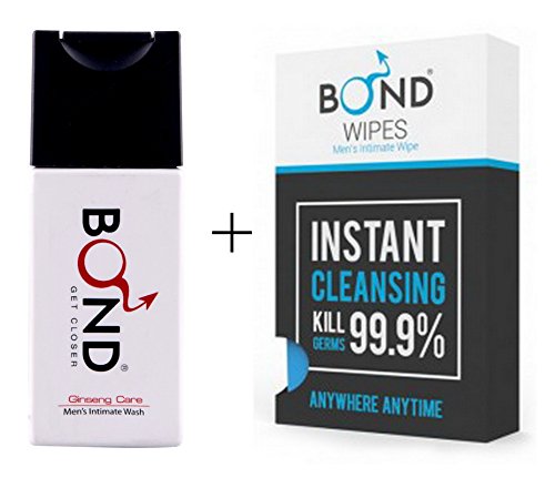 8001121328891 - ENSURE!!DUO SETS BOND MASCULINE WASH MEN'S INTIMATE WASH HYGIENE CARE 2.5 FL. OZ.(75ML) (ANTI-BACTERIA AGENT-RED)& BOND MEN'S WIPE (5 COUNT/1PACK) CLEANSING &