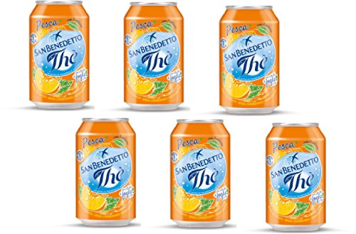 8001620000830 - SAN BENEDETTO: THE ALLA PESCA  PEACH FLAVOURED TEA 11.15 FLUID OUNCE (330ML) PACKAGES (PACK OF 6)