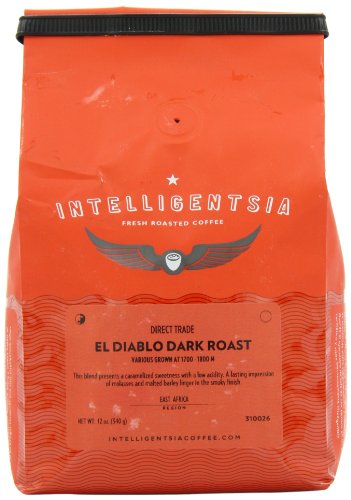 0800222120209 - INTELLIGENTSIA EL DIABLO, DARK ROAST, WHOLE BEAN COFFEE, 12-OUNCE