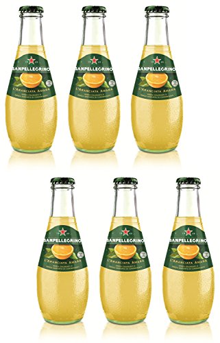 8002270027932 - SANPELLEGRINO: L'ARANCIATA AMARA BITTER ORANGE DRINK * 6.76 FLUID OUNCE (20CL) BOTTLE (PACK OF 6) *