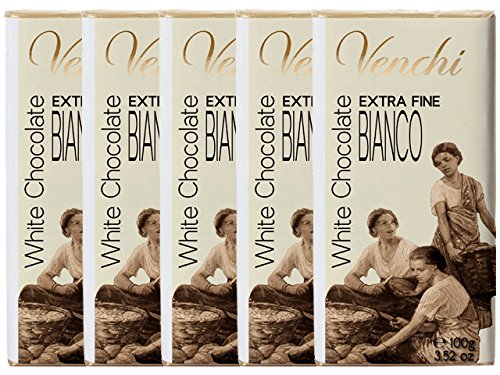 8002996000493 - VENCHI EXTRA FINE WHITE CHOCOLATE BAR, 3.52 OUNCES (5 PACK)