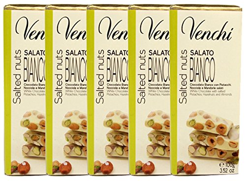 8002996000561 - VENCHI BRUTTO MA BUONO BAR WHITE CHOCOLATE WITH SALTED NUTS (5 PACK)
