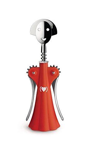 8003299389889 - ALESSI ANNA G CORKSCREW IN THERMOPLASTIC RESIN AND CHROME-PLATED ZAMAK, RED