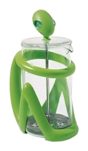 8003299862795 - ALESSI INKA PRESS FILTER COFFEE MAKER OR TEA INFUSER IN GREEN - 8 CUPS
