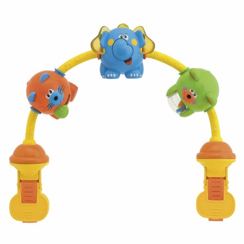 8003670985686 - CHICCO- 20CM DANCING ANIMALS MUSICAL STROLLER TOY