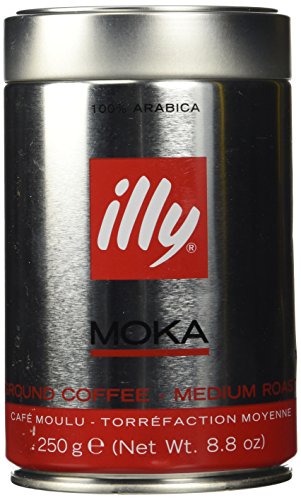 8003753923857 - ILLY CAFFE NORMALE MOKA GROUND COFFEE (RED BAND), 8.8-OUNCE TINS (PACK OF 2)