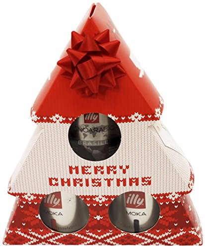 8003753959986 - CAFFÈ ILLY: 3 CANS OF ILLY COFFEE 125G MERRY CHRISTMAS (CHRISTMAS TREE)