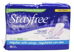 0080041040005 - ULTRA THIN WITH WINGS ECONOMY PACK 36 PADS 6 PACK