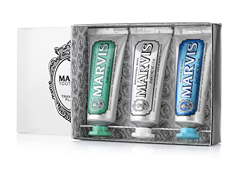 8004395111299 - MARVIS MARVIS TRAVEL WITH FLAVOR, AQUATIC MINT, WHITENING MINT, CLASSIC STRONG MINT, 6 OZ.