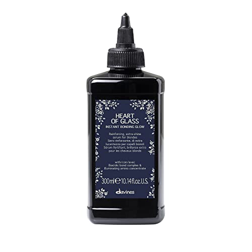 8004608282822 - DAVINES HEART OF GLASS INSTANT BONDING GLOW, REINFORCING SHINE SERUM, LIGHTWEIGHT TREATMENT FOR BLONDE AND COLOR-TREATED HAIR, 10.14 FL. OZ.