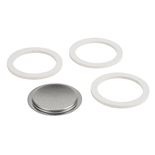 8006363860031 - BIALETTI STAINLESS STEEL GASKET FILTER PLATE REPLACEMENT PARTS, 6-CUP VENUS, MUSA, KITTY